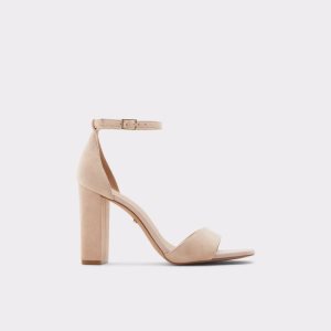 Blokové Podpatky Aldo Enaegyn Páskové Podpatku Sandal - Cup Sole Béžový | 852AMUJTN