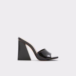 Blokové Podpatky Aldo Prisma High Mule Černé | 620IBYVOT