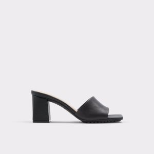 Blokové Podpatky Aldo Velalith High Sandal - Černé | 308KDEYHS