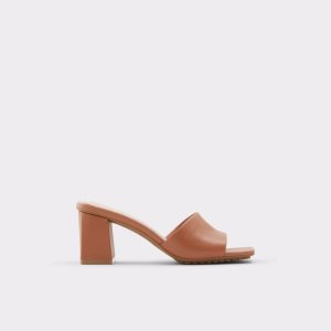 Blokové Podpatky Aldo Velalith High Sandal - Hnědé | 685HIXNOR