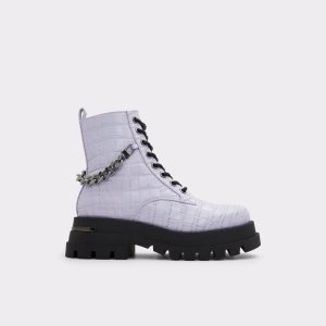 Bojové boty Aldo Grandeur - Lug Sole Fialové | 369ABINJQ