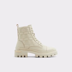 Bojové boty Aldo Quilt - Lug Sole Bílé | 094DLPGHZ