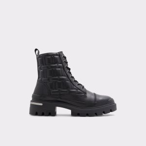 Bojové boty Aldo Quilt - Lug Sole Černé | 791WLSVPG
