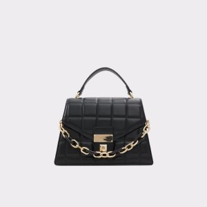 Clutch Taška Aldo Kamelia Top Handle Černé | 643MHYROE
