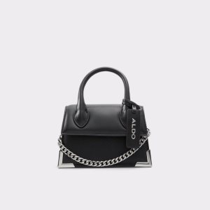 Clutch Taška Aldo Pythonia Top Handle Černé | 381IMCVJP