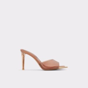 Podpatky Aldo Annabrilden High Sandal - Stiletto Tmavě Béžový | 735HETOCQ