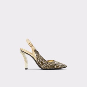 Podpatky Aldo Radia Sling Back High Černé | 976YBJKAI