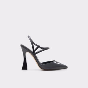 Podpatky Aldo Zaha Sling Back High Černé | 738SMCWTU
