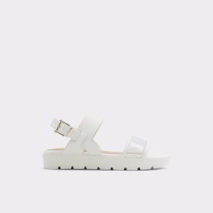 Sandály Aldo Hailey Byty Sandal - Lug Sole Bílé | 592VIJZRO