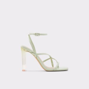 Sandály Aldo Hainiel Páskové Podpatku Sandal - Cup Sole Světle Zelene | 153CHKRGD
