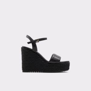 Sandály Aldo Jeigh Klínku Sandal - Klínku Černé | 063ZLDNJC