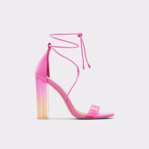 Sandály Aldo Onardonia Páskové Podpatku Sandal Fuchsie | 831VXRTNE