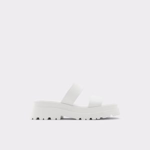 Sandály Aldo Phelix Pantofle Sandal - Lug Sole Bílé | 905PSQBDG