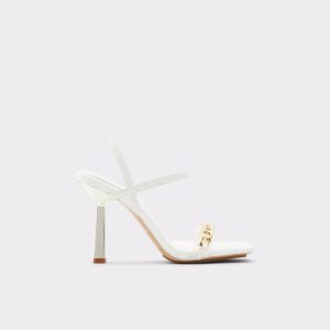 Sandály Aldo Riccheza Páskové High Sandal - Stiletto Bílé | 849NJCTLP