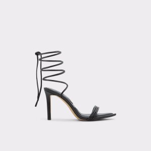 Sandály Aldo Yberrar Páskové Podpatku Sandal - Stiletto Černé | 645COHYNM